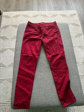Michael Kors Women's Skinny Jeans in Deep Red